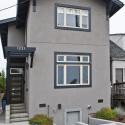 Berkeley bungalow from the street after completion Photo of lifted Berkeley bungalow from the street after completion