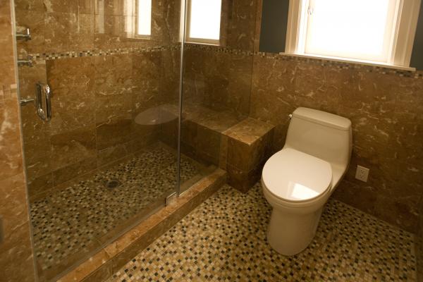 Built in Shower and seat.